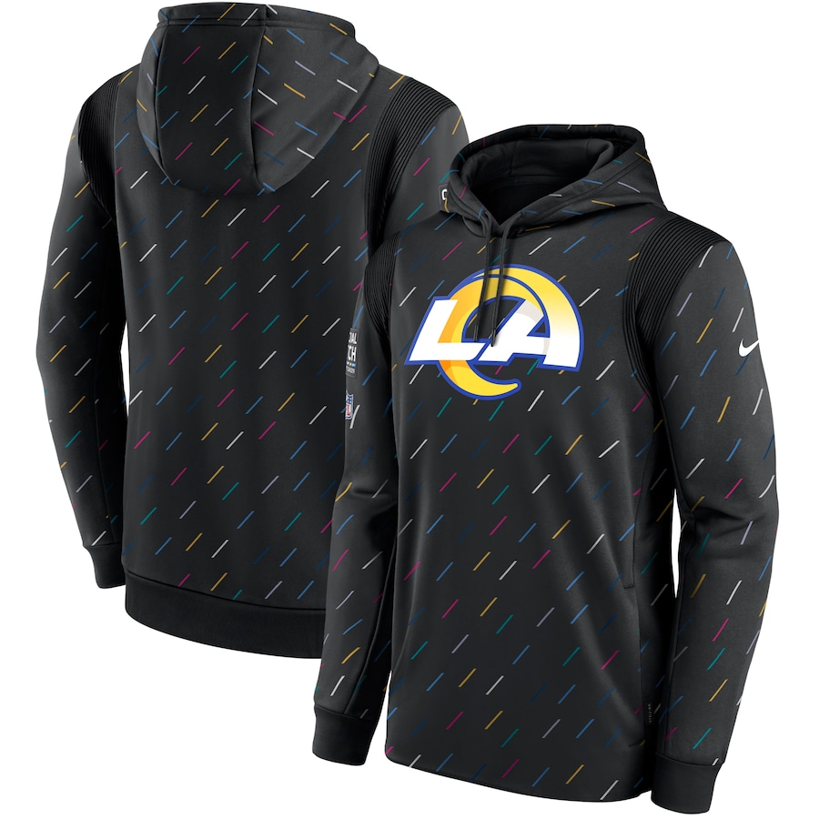 Women NFL Los Angeles Rams 2025 Nike black hoodie->women nfl jersey->Women Jersey